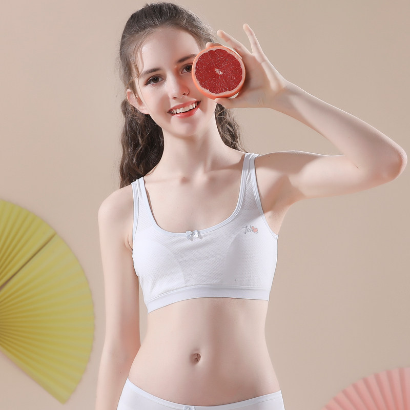 Modal girls underwear cotton 9-13-15 year old student girl bra girl breathable vest