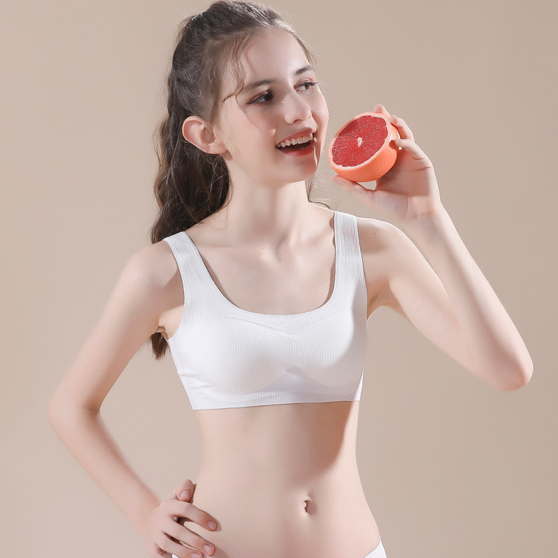 Girls underwear development period primary school students 10-13-15 years old wear little girls big children anti-bump vest bra