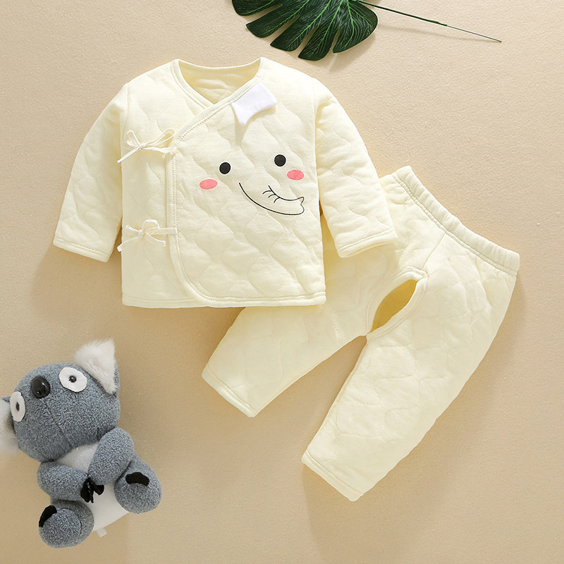 Newborn Baby Underwear Suit Pure Cotton Autumn Clothing Sanitary Pants 0-6 Months Warm Super Cute Baby Clips Cotton Winter Clothing