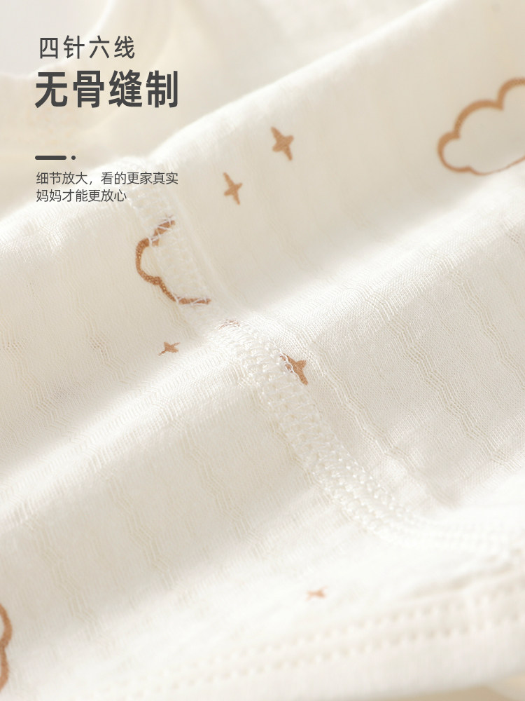 贝乐咿婴儿半背衣夏季薄款纯棉女童背心男宝宝衣服新生儿肚兜a类 — 4