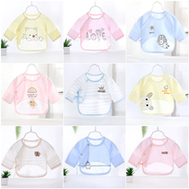 Newborn baby semi-back clothes Summer thin Newborn Monk clothes without bone pure cotton full moon baby clothes blouses summer
