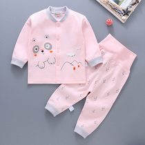 Baby Autumn Clothes Autumn Pants Baby Autumn Clothing Suit Pure Cotton Boy Spring Autumn Inner Clothes High Waist And Belly 3 Women 6 Months
