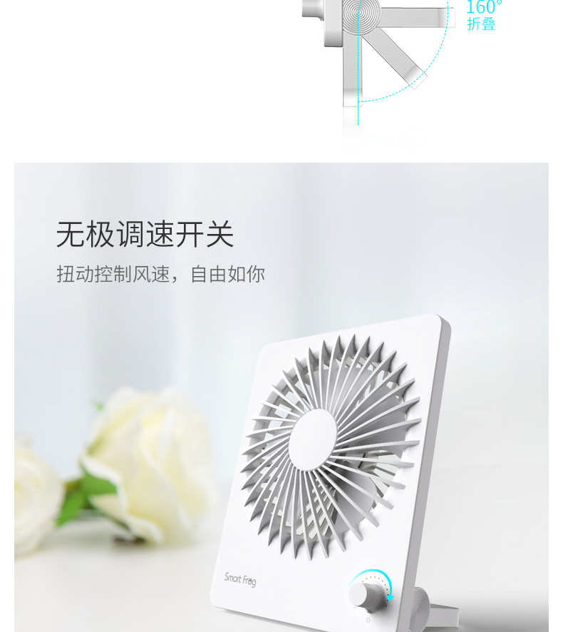 Thẻ ếch mini cầm tay nhỏ quạt USB văn phòng quầy sinh viên bàn ký túc xá quạt sạc - Quạt điện quạt hơi nước dienmayxanh
