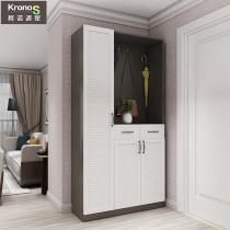 Konosijia louver shoe cabinet large capacity white household door entrance cabinet simple modern entrance entrance cabinet