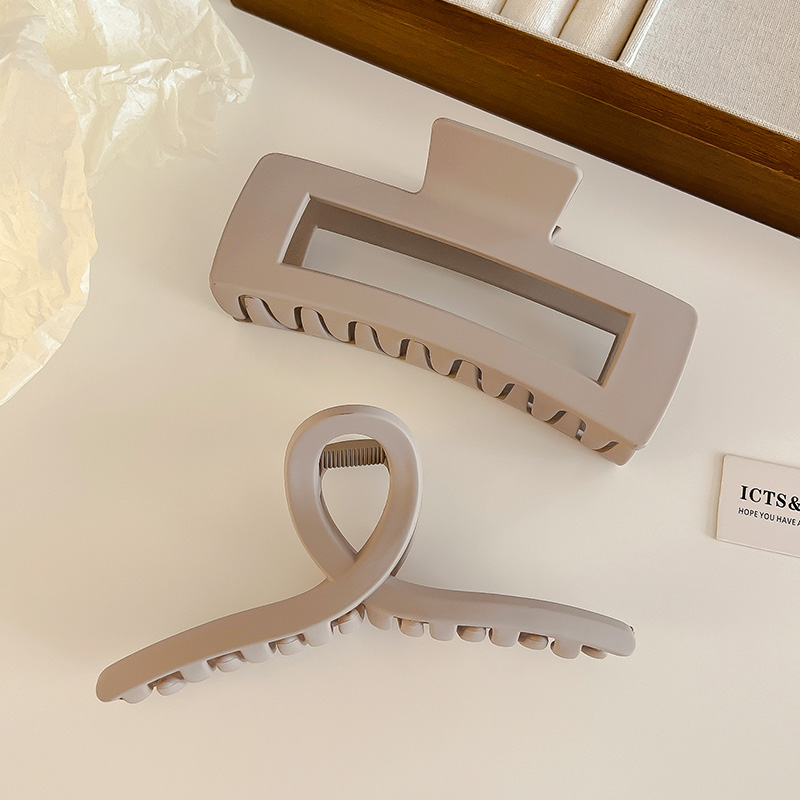 images 27:Superlarge hair clamp female 2023 new hair volume multiple hair clip high-sense head shark clip headdress