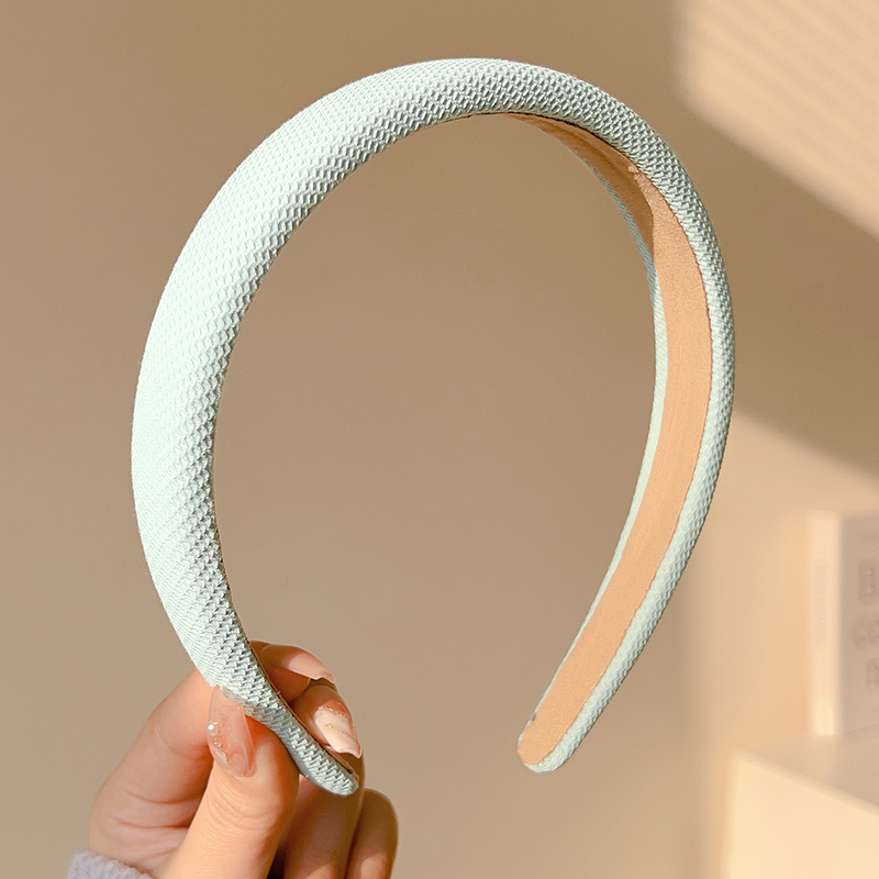 images 2:Mori's high-cranial blue hair hoop female 2023 new lily departure bundle gas wash face hair stamped hair hoop