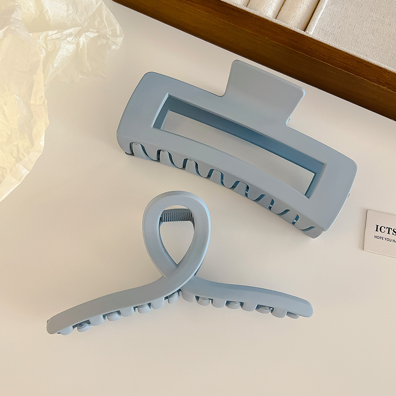 images 29:Superlarge hair clamp female 2023 new hair volume multiple hair clip high-sense head shark clip headdress