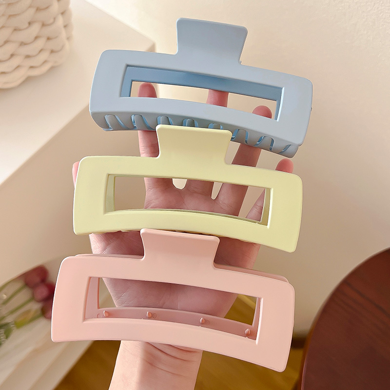 Superlarge hair clamp female 2023 new hair volume multiple hair clip high-sense head shark clip headdress