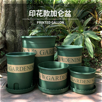 Plastic gallon flowerpot second generation thickened root control breathable balcony fleshy green rose household flower pot