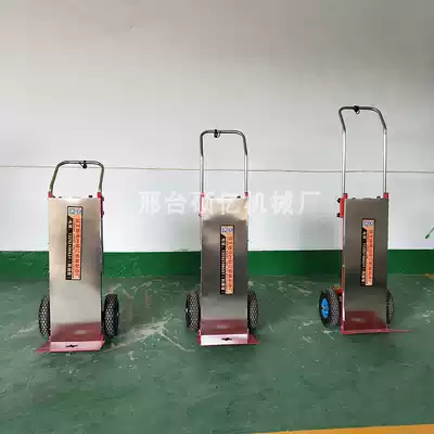 Electric ladder truck small upstairs handling household appliances goods building materials cement bottled water climbing machine flatbed tool car