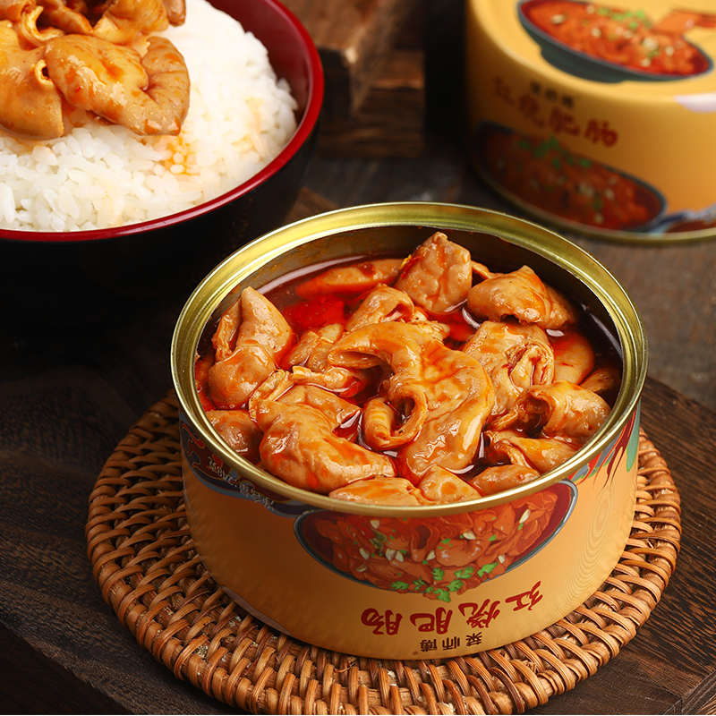 Chef Braised Fat Sausage Chongqing Special Canned Meat Products Spicy Pig Large Intestine Ready-to-eat Cooked Fast Food