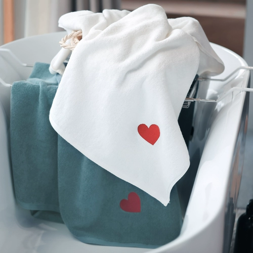 Хлопковое быстросохнущее детское банное полотенце для домашнего использования для влюбленных, хорошо впитывает воду