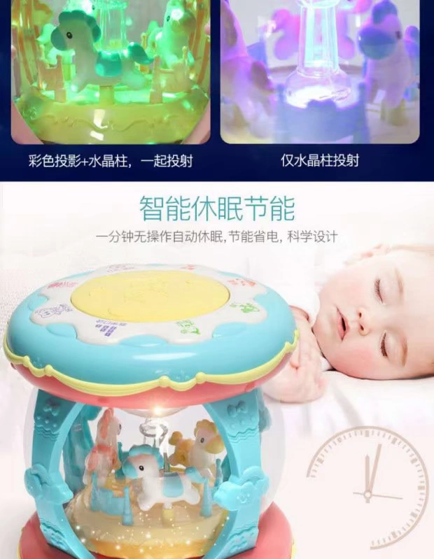 Baby baby carousel tay trống nhạc trống XL điện pat trống trẻ em đồ chơi trống sạc - Đồ chơi nhạc cụ cho trẻ em