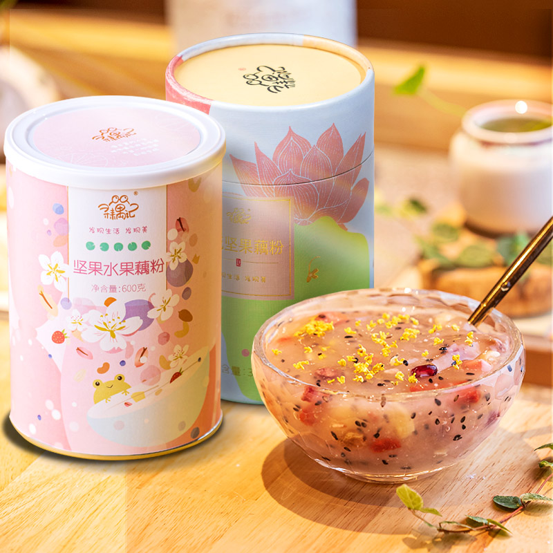 (Buy one sending one) Nuts Lotus Root Powder Spoon Lotus Root Powder Zhengzong Hangzhou West Lake Special Lotus Root Powder Spoon Breakfast 600g-Taobao