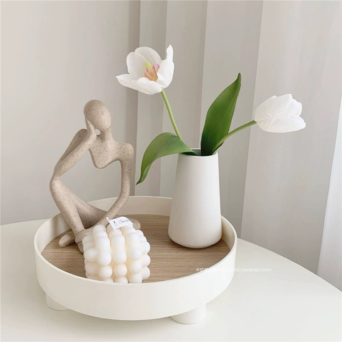Абстрактные скульптурные украшения в стиле Ins, скандинавское украшение для входа в гостиную, креативный набор украшений для дома, простой современный стиль, подходящий для отелей и отелей типа «постель и завтрак»