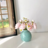 Ins ind wind nordic ceramic vase ваза сухой цветочный фальшивый фальшивый набор цветов крыльца спальня столовая столовая офис
