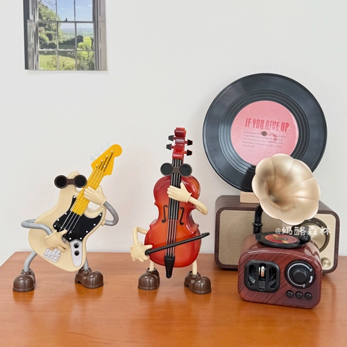 Музыкальная шкатулка, креативная заводная гитара, пианино, сувенир, подарок на день рождения