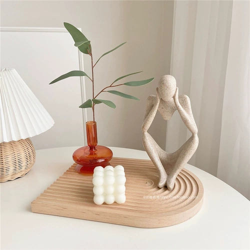 Абстрактные скульптурные украшения в стиле Ins, скандинавское украшение для входа в гостиную, креативный набор украшений для дома, простой современный стиль, подходящий для отелей и отелей типа «постель и завтрак»