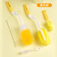Поролоновый ершик для бутылочки, желтый комплект, 5 шт