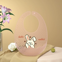 Нагрудник - свежий розовый кролик