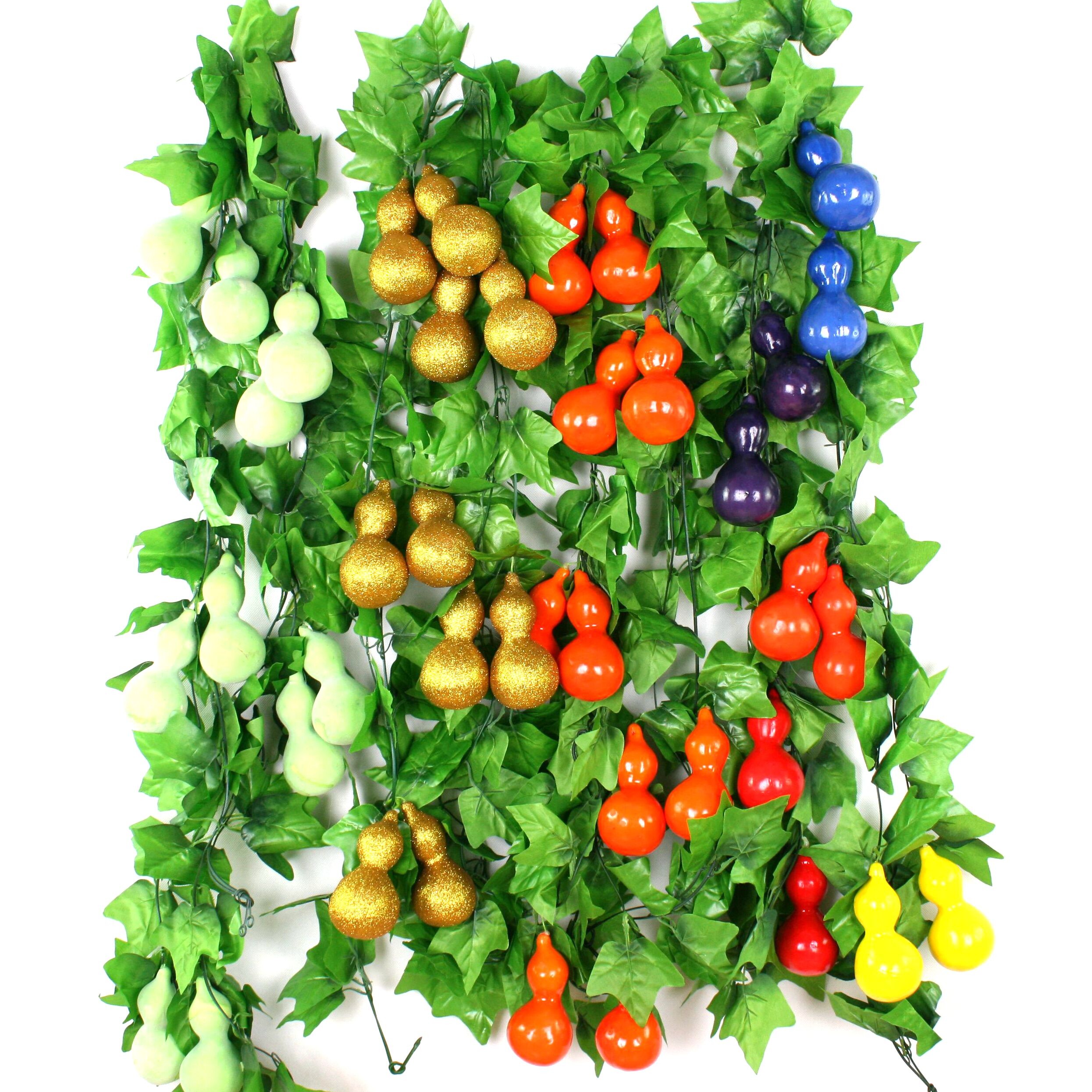 Simulation fruit and vegetable rattan decoration roof vegetable and fruit fake vine leafy vine pipe Supermarket hanging ceiling decoration