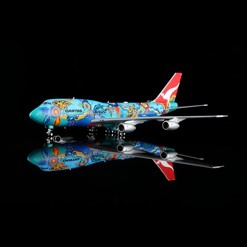 Hx Ocean Dream Australian Airlines B747-400 Alloy Passenger Aircraft Model Vh-Ebu 1/400