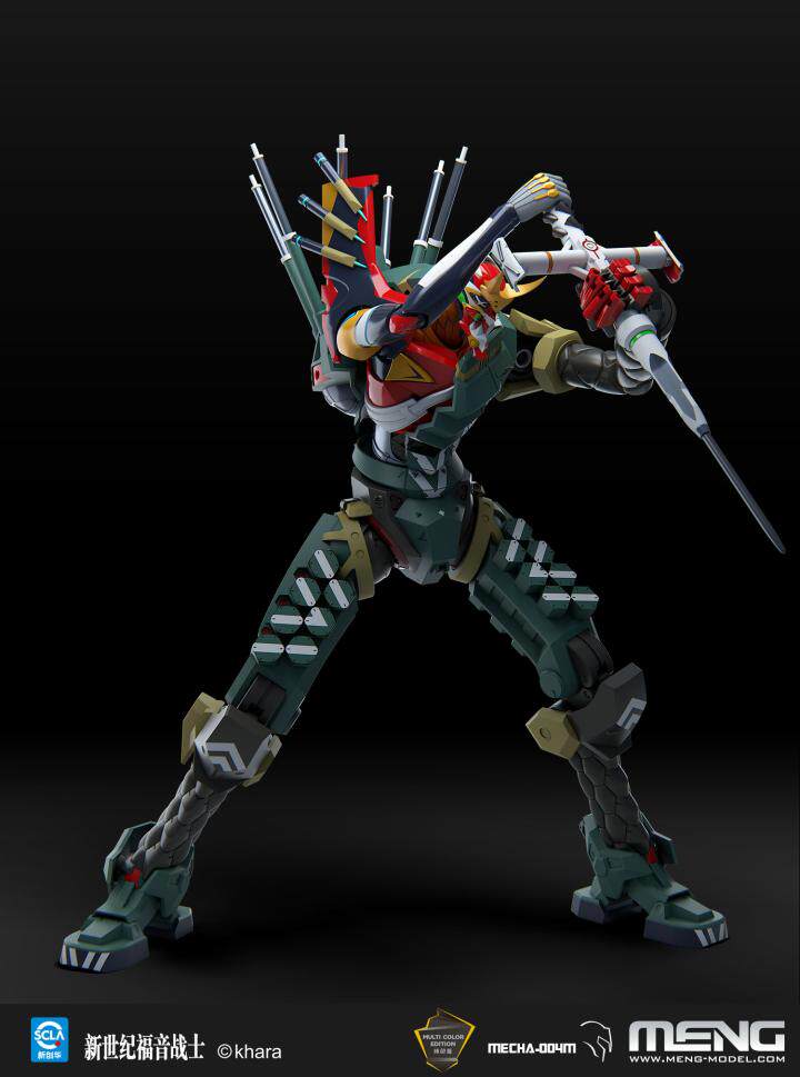 товар из китая meng mecha-004m 新世纪福音战士新2号机α（纯色版）现货