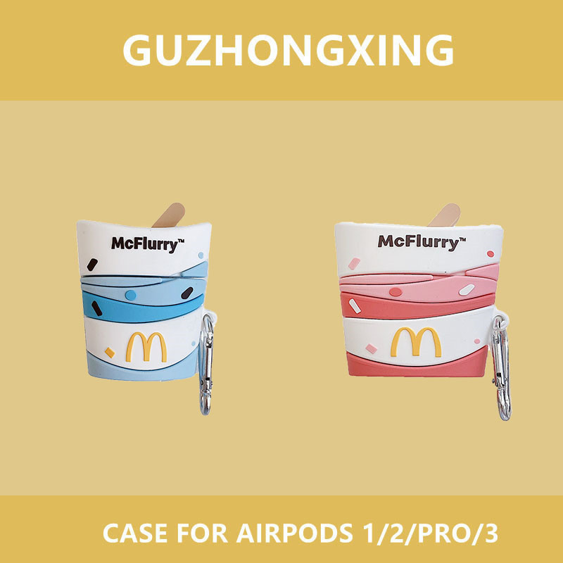 M Remember McDonald's Wheat Cyclone Airpods Protective Shell Applies Apple Airpodspro Protective Shell 3 Generation Bluetooth Headphones Airpods Protective Sleeves airpods2 Pai