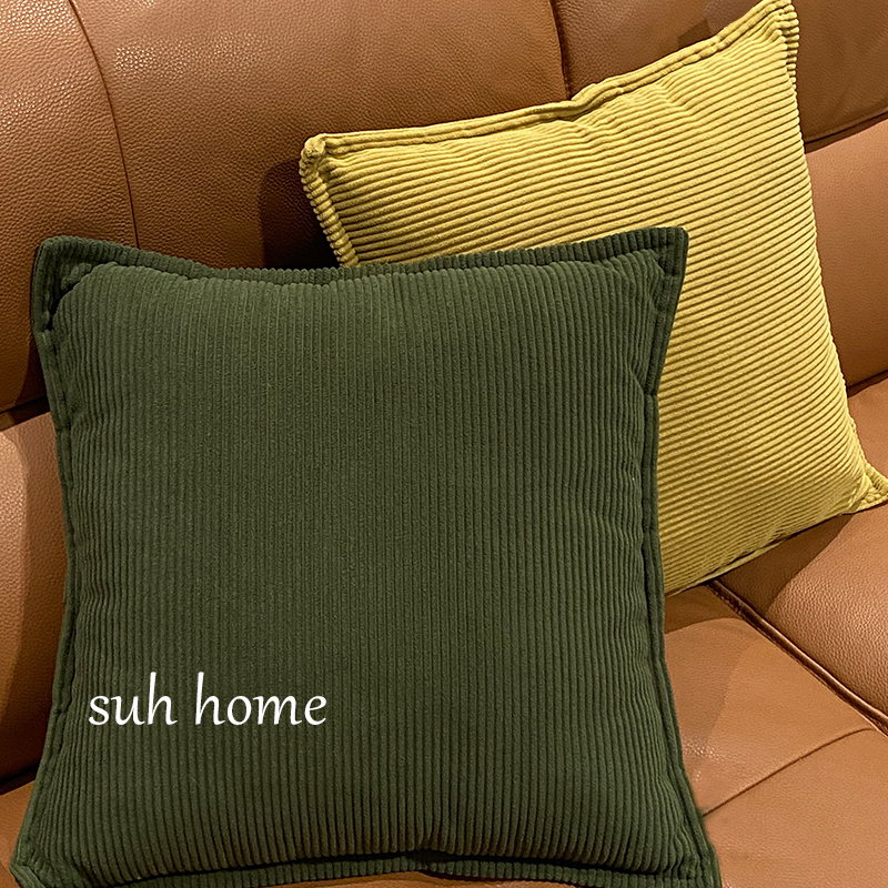 Corduroy Pillowcase Solid Color Three-Dimensional Cushion Cover Sofa Cushion Living Room Square Pillow Bed Backrest Simple Homestay Corduroy Pillowcase Solid Color Three-Dimensional Cushion Cover Sofa Cushion Living Room Square Pillow Bed Backrest Simple Homestay