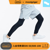 moodytiger boy trousers spring and autumn fake two pieces of sunscreen quick-drying sports pants childrens pants autumn) small breeze