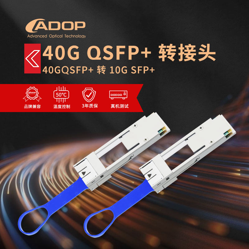 ADOP 40G QSFP 100G QSFP28 swivel SFP SFP28 fiber optic module converter adapter CVR QSC mode turn