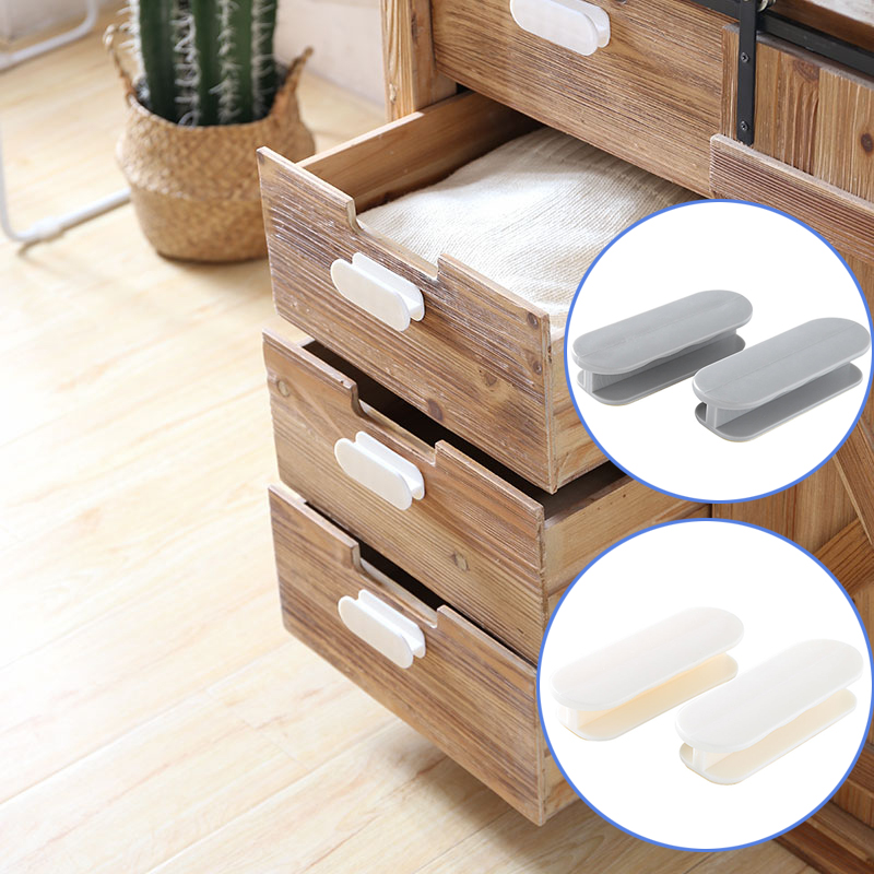 Drawer door handle wardrobe handle wood door glass adhesive-type auxiliary free hole door handle hand pull door and window handle