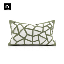 Modern minimalist Nordic light luxury New Chinese style Style Board Room Living-room Sofa Green Geometric Musculature Waist Pillow Holding Pillow