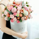 Beijing City Flower Express Rose Bouquet Korean Gift Box Hug Bucket Portable Flower Basket Birthday Valentine's Day Delivery