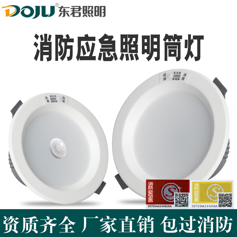 Dongjun Fire Embedded Lamp Embedded Skylight Skylight with Battery Human Induction Black Light