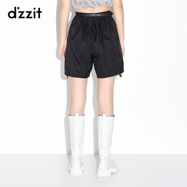 dzzit Disu Ole ແບບພາກຮຽນ spring ຂ້າງ elastic ປັບການຕົກແຕ່ງກິລາສັ້ນສໍາລັບແມ່ຍິງ 3D3Q1041A