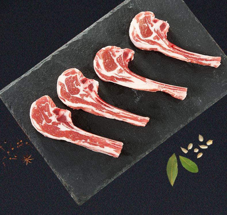 上合峰会指定羊肉 牛穆穆 宁夏盐池滩羊战斧羊排 500g 图4
