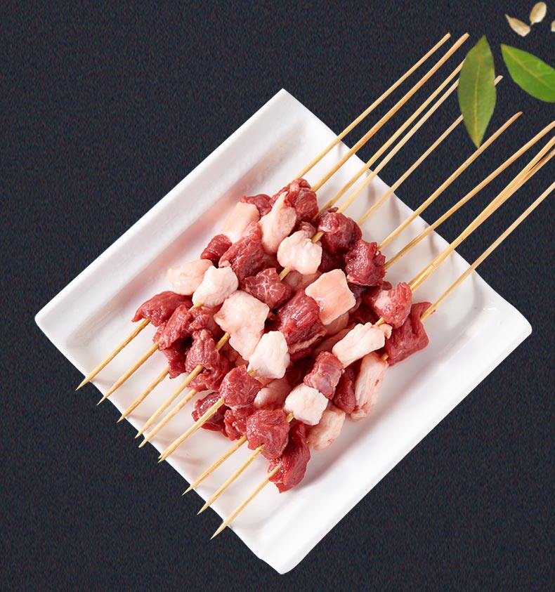 上合峰会指定羊肉 牛穆穆 宁夏盐池滩羊肉串 4斤/130串 图6