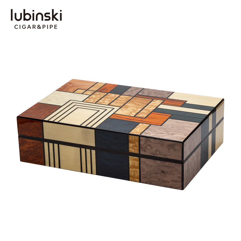 Lubinski Humidor Humidor Humidor Imported Cedar Wood Cigar Humidor Box Cuban Cigar Large Capacity Storage Box