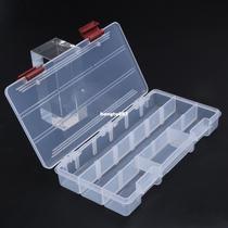 Durable 5 Compartments Transparent Visible Plastic Fishing T