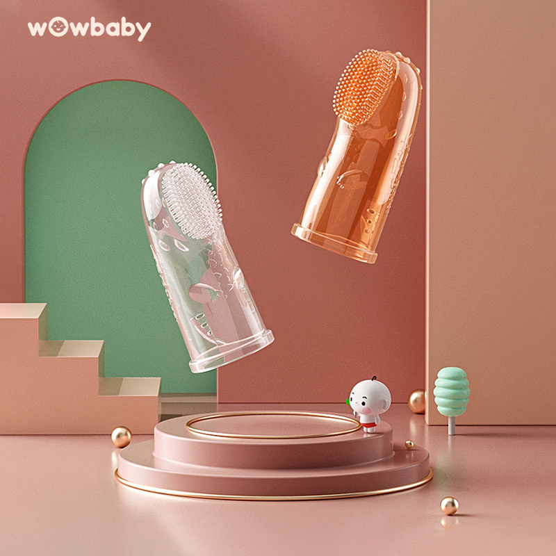 wowbaby baby finger set toothbrush 0-1-3 years old children baby tongue moss mouth cleaner milk toothbrush artifact
