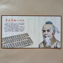 明信片  24企业金卡  图案为   算盘鼻祖  刘洪  算盘  非全品