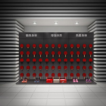 Table tennis rack clothing store display rack on the wall sports style sports fitness supplies shelf hanger display rack customization