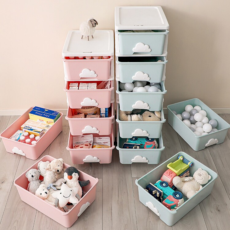Yeya cloud children's toy organizer snack storage box clothing drawer storage box plastic storage