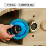 Фланец без туалета Франко Печальный круг 2-4 см регулируемый фланк грунта к туалетному смещению туалета