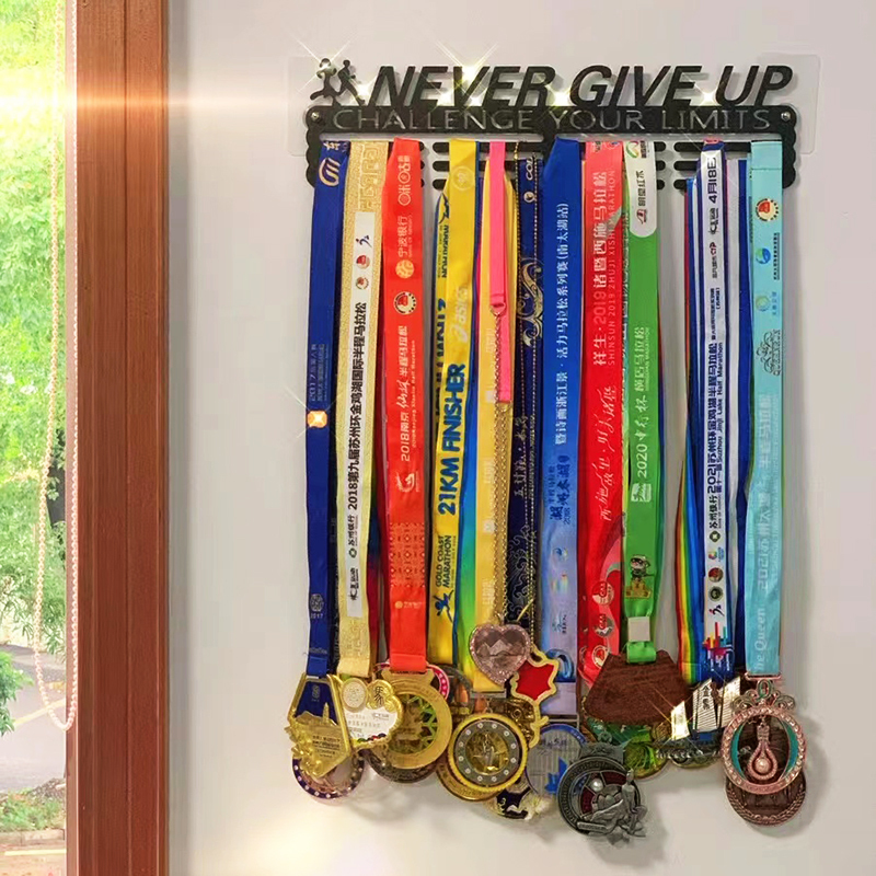 Medal Honor Plaque Rack, Punch-Free Gold Medal Storage Rack, Marathon Sports Commemorative Plaque Display Rack
