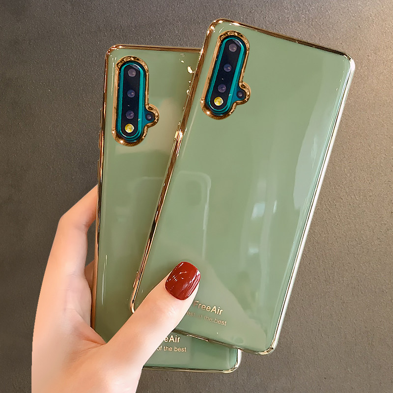 Applicable Huawei nova5pro mobile phone protective case nova5 electroplated soft silicone nova6 anti-drop all-inclusive nova6se net red female nova5i 5ipro ultra-thin