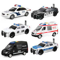 Children simulation police car music story machine model boy baby car Police ambulance Public security toy car