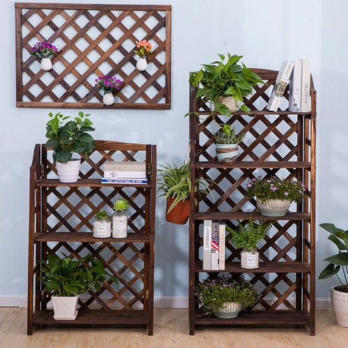 Деревянная цветочная стойка деревянные книжные полки