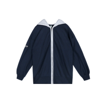 Maternity coat autumn and summer outer wear summer large size loose sweatshirt fake two-piece cotton jacket 2024 new summer clothes for small people